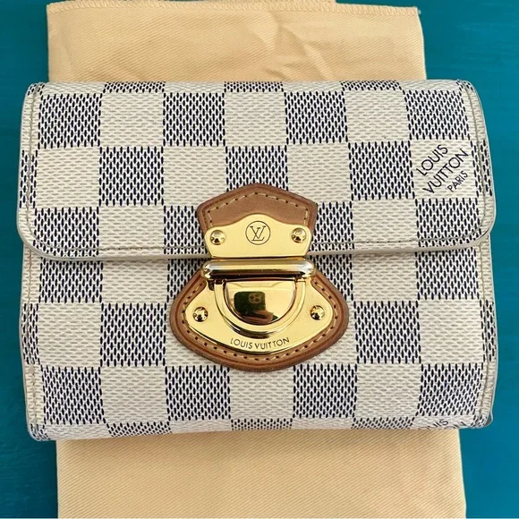 Louis Vuitton PF Joey Damier Azur Compact Wallet N60030 - Picture 8 of 12